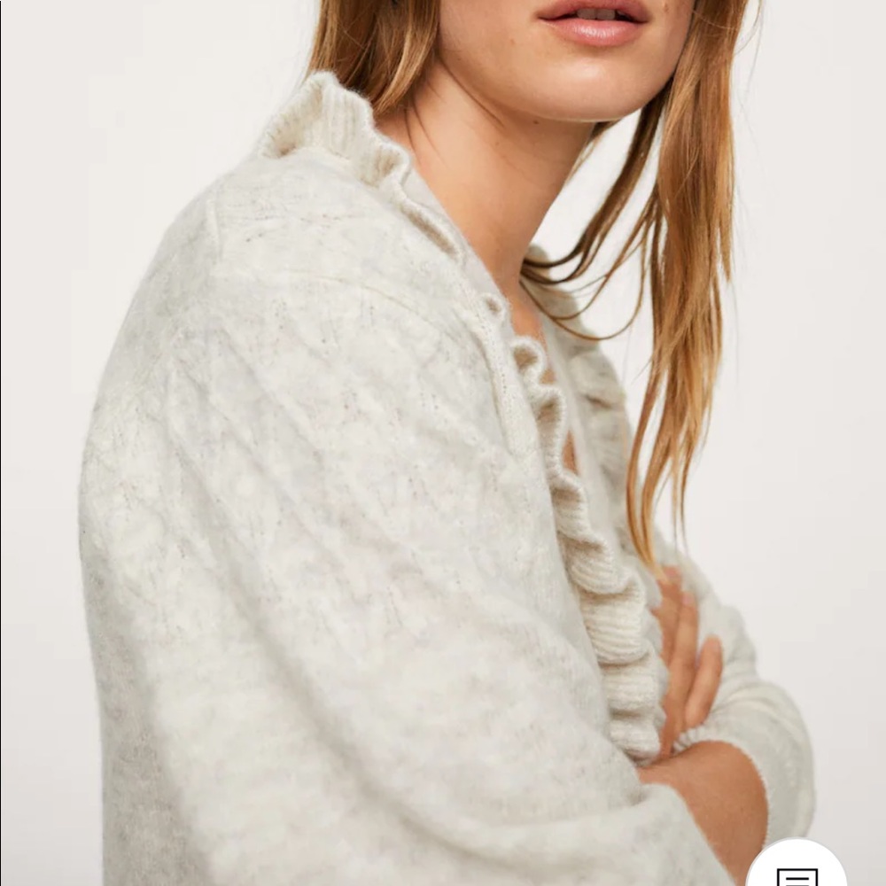 Mango Ruffle Cardigan - Picture 3 of 10